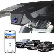 4K Dash Cam fit for Chevy Silverado 1500 2022-2024 2500 HD/3500 HD 2024 (Model C),WT RST LTZ Custom 