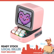 [sgstock] Divoom Ditoo Pixel Art Gaming Portable Bluetooth Speaker With App Controlled 16X16 Led Front Panel, Also A Sma