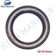 93102-30M56 Oil Seal For YAMAHA Outboard Motor 40HP Lower Casing Size 30*42*6MM Boat Engine Replaces