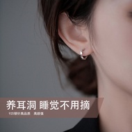 [ks1089.my] Earrings Earrings Earrings Earrings S Sterling Silver Earrings Earrings Female Plain Hoo