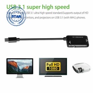 Usb3.1 To Hdmi-compatible Type-c To Hdmi-compatible Mobile Conversion Cable Video P6i2