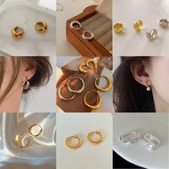 French Style Hypoallergenic Helix Earrings Ear Hoop Korean Huggies Earring Minimalist Sterling Silve