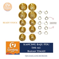 AURI PDU Buttons | Tin Material | TNI-AU | PDU SHIRT BUTTONS