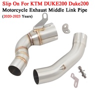 CFGYU Slon For KTM DUKE 125 250 390ผจญภัย RC390 2020-2023ระบบท่อไอเสียด้านหน้าท่อเชื่อมกลาง Devg