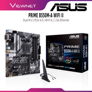ASUS PRIME B550M-A WIFI II AM4 MOTHERBOARD COMBO AMD AM4 RYZEN 5 5500 / AM4 RYZEN 5 5600G - MAINBOAR