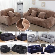 Plush Sofa Cover Living Room Furniture Couch Slipcover Stretch Sofa Protector Velvet L Shape Sofa Co