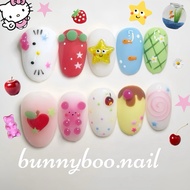 kitty Gyaru Gel False Nails🩵