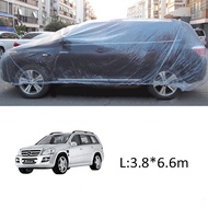 Cover Mobil Transparan  Penutup Body Plastik Universal Waterproof Car Sarung Selimut Bening