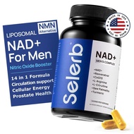 SelerbNAD+forMen–WithLiposomal-NAD+,CoQ10,L-Carnitine,L-Arginine,&Ashwagandha–Energy,Circulation&Sup