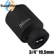 【SWTF】36mm Hex Impact Wrench Drive Inner Hexagon 3/4Inch Socket Wrench