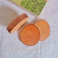 Wooden slice mahogany wood 6cm decorative wood