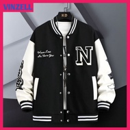 S - XXXXXL(6XL) BOMBER BUTTON Jumbo Bigsize Korean Style Fleece Jacket Men's Oversize Ulzzang StyleW
