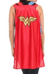 DC Comics 漫畫英雄 Wonder Woman 神力女超人 16吋後背包+可拆披風 官方授權正品