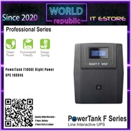 Right Power Powertank F1000E 1000VA UPS - PowerTank F1000E Right Power UPS 1000VA