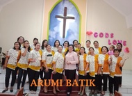 Seragam Batik Atasan Blouse Wanita Paduan Suara Koor Gereja Natal