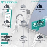 IPHONE TECNIX CBL-829 SPRING FAST CHARGING 3.1A MICRO/TYPE C DATA CHARGER CABLEiphone
