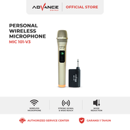 ADVANCE MIC-101 Microphone Wireless Advance MIC101 V3 Karaoke single tanpa kabel garansi resmi