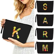 Cosmetic Pouch Zipper Cosmetic Pouch canvas Cosmetic Bag Storage Travel Wash Pouch Cosmetic Pencil C