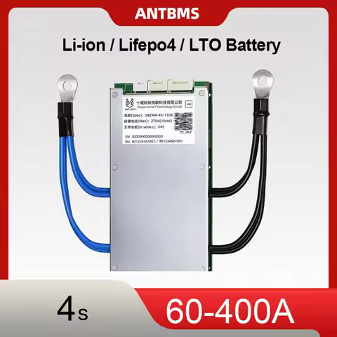 ANT BMS Smart 4S 60-400A BMS with BT/APP Li-Ion LiFePO4 PCB Balance Circuit for E-bike DIY Power Too
