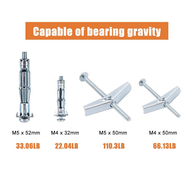 (DKCZ) 25Sets Toggle Bolt and BoltWing Nut KitHeavy Duty Wall Anchors Assortment Kit for Hanging Hea