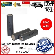 M50LT INR21700 3.69V 5000mAh High-Capacity Lithium-ion Rechargeable Battery