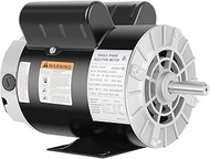 Air Compressor Electric Motor, 3 HP SPL 3450 RPM, 115/230V Single Phase, 56 Frame 5/8" Keyed Shaft 6