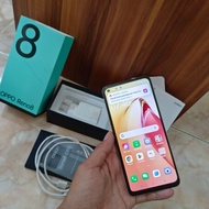 Second Oppo Reno 8 ram 8/256 gb garansi resmi oppo