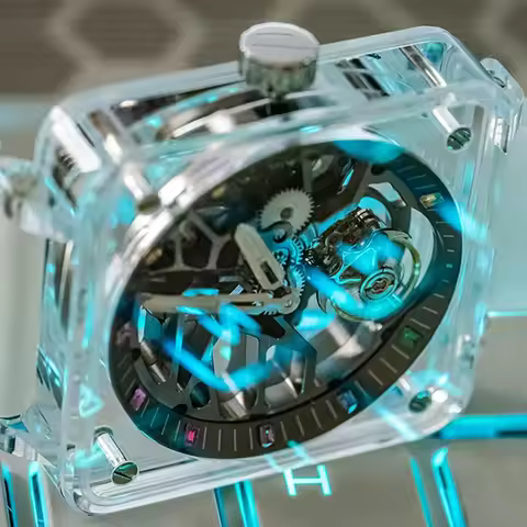 2024PINDU Luxury Tourbillon Mechanical Men's Watch Advanced Sapphire Chronograph Luminous Waterproof