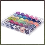 [I O J E] 36 Pcs Bobbins and Sewing Threads with Case and Soft Measuring Tape for Brother Singer Babylock Janome Kenmore