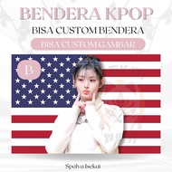 AMERICA KPOP ATHENA FIFTY FIFTY FLAG KPOP POSTER/ KPOP Athena FLAG/ KPOP Tapestry/ Kpop Tapestry/