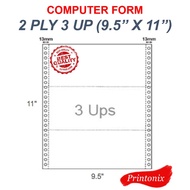 Computer Form 2ply 3up (W/W) 9.5 x 11 (470Fans)
