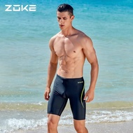 Zoke Men's Swimsuit Jammer Swimming Trunks Swim Shorts Professional Training Swim Pants Quick Drying