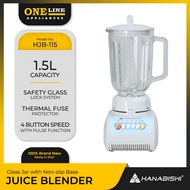 ONELINE Hanabishi (HJB-115) Glass Jar with Non-slip Base Super Juice Blender