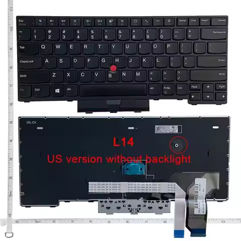 GZEELE Laptop Keyboard FOR Lenovo Thinkpad L14 Gen1 L14 Gen2 TP00120E With/Without Backlight