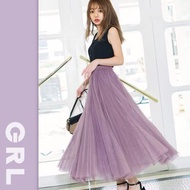 GRL  全新品有吊牌...深紫色紗裙   (at118)