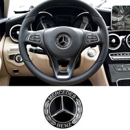 1 ชิ้นสำหรับ 5.2 เซนติเมตรเส้นผ่าศูนย์กลางรถพวงมาลัยป้ายสติกเกอร์สำหรับ Benz คลาส A B C E G S R ML S