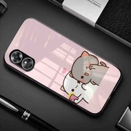 HP (J05) Softcase Oppo A17 Reno 8T A78 A58- Softcase Glass Oppo A17 Reno 8T A78 A58- Case Aesthetic 
