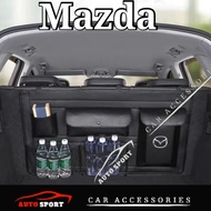 Mazda CX3 CX5 CX8 CX9 CX30 Rear Booth Trunk Organizer Protection Rear Trunk Bag Cover Car Accessories