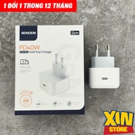 SENDEM OG99 fast charger, PD 40W, AVS 60W, GAN technology, Compact and convenient, warranty