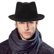 HITAM Fedora Cowboys Cowboys Cowboy Hat Black Fedora Classic Fedora Quino Black