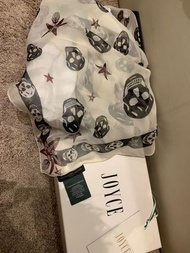 全新Alexander McQueen 圍巾  頭巾 絲巾 經典g dragon