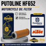 PUTOLINE HF652 Motorcycle Oil Filter Cartridge｜For Husqvarna FC FE KTM EXC-F SX-F 250 350 450 500