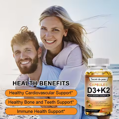 Nutrition Vitamin D3 K2 capsule, Bone and Heart Health Vitamin D3 & Vitamin K2, Immune Support and C