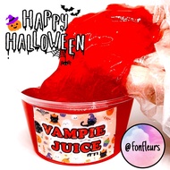 Fonfleurs Slimes 🇸🇬 🧛🏻‍♂️HALLOWEEN 🎃 Vampire Vampie Juice Fake Blood Red Clear Slime Soft Scary Kids