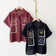A2757 Combination Top Wanita