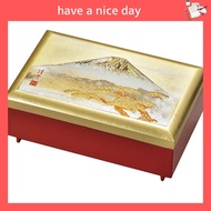 Maejyu Lacquerware Takumi Jewelry Box with Music Box, Shirofuji (G) 7V-312.