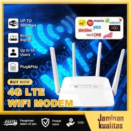 WiFi Modem 4G LTE UP to 600M Terbuka Serasi Dengan Kebanyakan Kad SIM Pengendali Internet Rumah Hots
