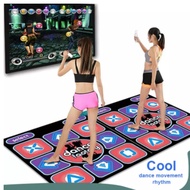 Dual Player Dance Mat TV Game Dancing Pads for Computer TV with 2 Game Controller AV Ouput (English 
