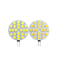 หลอดไฟ LED สปอตไลท์กลม G4 DC12V 1.2W 1.8W 2.4W 5W 5050 6/9/12/24LED เปลวไฟไม่กระพริบเครื่องดูดควันช่