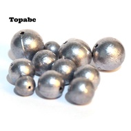 TOPABCS 10pcs Fishing Weight Sinker, Ball bearing pendant 1g/2g/3g/4g/5g/6g/7.5g/9g/10g Fishing Lead